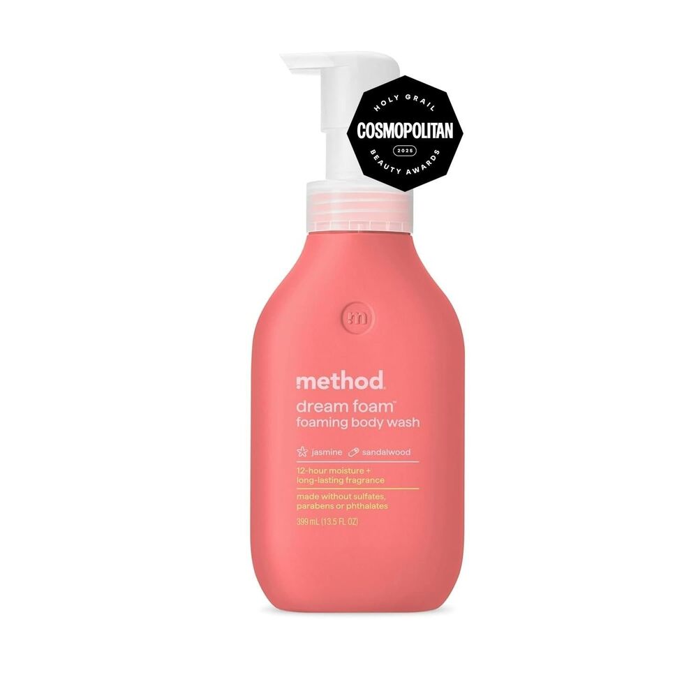 Method Dream Foam Foaming Body Wash Jasmine + Sandalwood Long Lasting 13.5 oz
